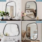 Irregular Wall Mirror 22"x30" Toilet Mirrors Asymmetrical Creative D... - Image 7