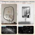 Irregular Wall Mirror 22"x30" Toilet Mirrors Asymmetrical Creative D... - Image 8