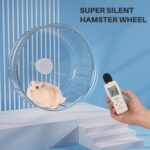 BUCATSTATE Silent Hamster Wheel, 6.7in Train Wheel for Gerbil, Dwar... - Image 3