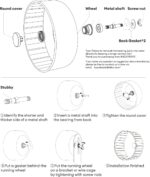 BUCATSTATE Silent Hamster Wheel, 6.7in Train Wheel for Gerbil, Dwar... - Image 6