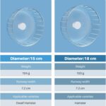 BUCATSTATE Silent Hamster Wheel, 6.7in Train Wheel for Gerbil, Dwar... - Image 7