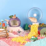 BUCATSTATE Silent Hamster Wheel, 6.7in Train Wheel for Gerbil, Dwar... - Image 9