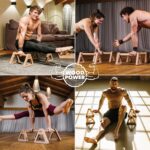 WOODPOWER® - PowerBars, Wood Parallettes Push Up Bars, Joint-Friendl... - Image 6