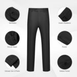 WULFUL Males's 2 Piece Slim Match Swimsuit Set One Button Blazer Jacket Pants ... - Image 6