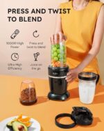 Sangcon 1000W Smoothie Blender for Kitchen, Blenders for Smoothies wit... - Image 3