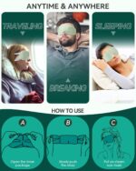 30PCS Steam Eye Masks for Dry Eyes & Fatigue Aid, Self-Heating Eye ... - Image 6
