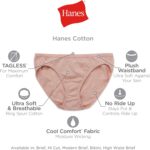 Hanes Ladies's Excessive-Waisted Temporary Panties, 6-Pack, Moisture-Wicking Cot... - Image 6