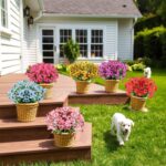 24 Bundles Life like Synthetic Flowers for Outside, Faux Flowers UV ... - Image 7