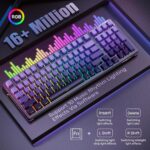 AULA Mechanical Keyboard, Wi-fi Gaming Keyboards Tri-Mode Bluetooth... - Image 4
