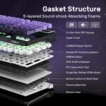 AULA Mechanical Keyboard, Wi-fi Gaming Keyboards Tri-Mode Bluetooth... - Image 7