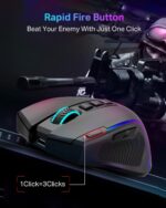 E-YOOSO Gaming Mouse, Tri-Modes Wi-fi/Bluetooth/Wired Rechargeable ... - Image 4