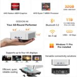 GEEKOM A6 Mini PC with AMD Ryzen 7 6800H, 32GB DDR5 RAM, 1TB PCIe 4.0 ... - Image 3