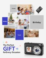 Digital Digicam, Actual 2.7K Twin-Display screen Digital Digicam for Pictures A... - Image 5