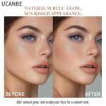 UCANBE Glow Bronzer, Lengthy-Lasting Baked Shimmer Bronzing Powder - 02 L... - Image 4