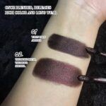 Goth Lip Gloss, Extremely Pigmented Matte Burgundy Brown Lipstick with Sh... - Image 3