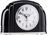 Crosley Classic Artwork Deco Analog Alarm Clock, Conventional Ticking, Auto... - Image 3