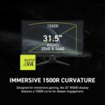 MSI MAG 321CQF E18 32-inch 2560 x 1440 (QHD) Gaming Workplace Monitor, 18... - Image 4