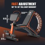 Adjustable Weight Bench - 1000LBS Capability Heavy Responsibility Foldable Exercise... - Image 4