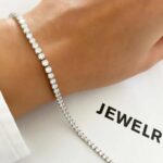 Tennis Necklace Bracelet for Ladies, Sterling Sliver, Dainty Chocker Ne... - Image 4