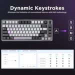 YUNZII RT75 Speedy Set off Wired Gaming Keyboard,Corridor Impact Magnetic S... - Image 7