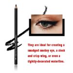 Black Eyeliner Pencil Set - 12 PCs Matte Silky Formulation Waterproof Eye... - Image 3