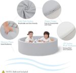 Foam Ball Pit, 47.2"x 13.8" Massive Ball Pits for Toddlers, Comfortable Spherical Okay... - Image 3