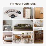 CO-Z 16pcs Felt Furnishings Sliders for Hardwood Flooring, 3 1/2 in Reusab... - Image 7