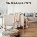 CO-Z 16pcs Felt Furnishings Sliders for Hardwood Flooring, 3 1/2 in Reusab... - Image 8