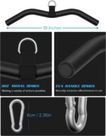 Upgraded LAT Pulldown Bars, 19" LAT Pull Down Bar Attachments for House... - Image 3