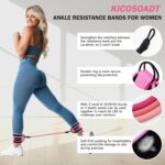 Ankle Resistance Bands with Cuffs,Ankle Straps for Cable Machines Wome... - Image 4