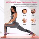 Ankle Resistance Bands with Cuffs,Ankle Straps for Cable Machines Wome... - Image 5