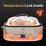 Sunvivi Roaster Oven, Electrical Roaster Oven with Self-Basting Lid, 24l... - Image 3
