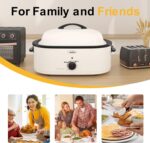 Sunvivi Roaster Oven, Electrical Roaster Oven with Self-Basting Lid, 24l... - Image 8