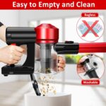 iwoly C150 Cordless Vacuum Cleaner Rechargeable with 2200mAh Detachabl... - Image 6