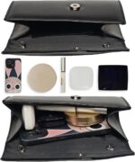 Clutch Purse for Girls, Fashionable Leather-based Envelope Night Luggage & Chain, ... - Image 5