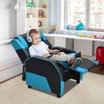 Costzon Children Recliner, Gaming Recliner Chair w/Footrest, Headrest & Lu... - Image 3