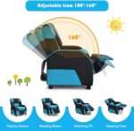 Costzon Children Recliner, Gaming Recliner Chair w/Footrest, Headrest & Lu... - Image 5