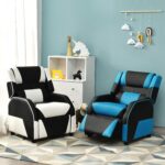 Costzon Children Recliner, Gaming Recliner Chair w/Footrest, Headrest & Lu... - Image 8
