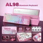 YUNZII AL98 QMK/VIA Wi-fi Mechanical Gaming Keyboard,Full Aluminum,... - Image 3