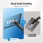 HUANUO Triple Monitor Mount for 13-27 inch Pc Screens, 3 Monitor... - Image 7