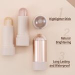 Face Highlighter Stick, Cream Contour Highlighter Make-up Stick, Natura... - Image 6