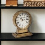 Inventive Co-Op Classic Steel Mantel Clock, Gold End - Image 3