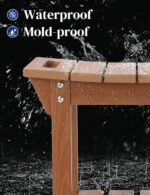 Waterproof Bathe Bench, Poly Lumber Bathe Stool for Shaving Legs, Sh... - Image 4