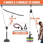 SERTT Cable Pulley System Gymnasium, Energy Rack Pulley Attachment with 2-in-... - Image 4