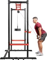 Sunny Well being & Health Energy Cage Squat Rack Improve Attachments, Dip ... - Image 3