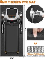 Treadmill Mat 96"x36", WERCHO Strolling Pad Mat for Carpet Hardwood Floo... - Image 3