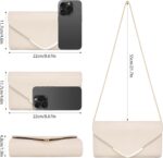 Larcenciel Clutch Purse for Girls, Stylish Vegan Leather-based Envelope Eveni... - Image 7