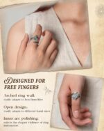 S925-Sterling-Silver Abalone Dragonfly-Turquoise Spoon Ring - Classic ... - Image 5