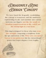 S925-Sterling-Silver Abalone Dragonfly-Turquoise Spoon Ring - Classic ... - Image 8