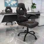 Workplace Gaming Chair with Flip-up Armrests, Ergonomic Laptop Sport Cha... - Image 3
